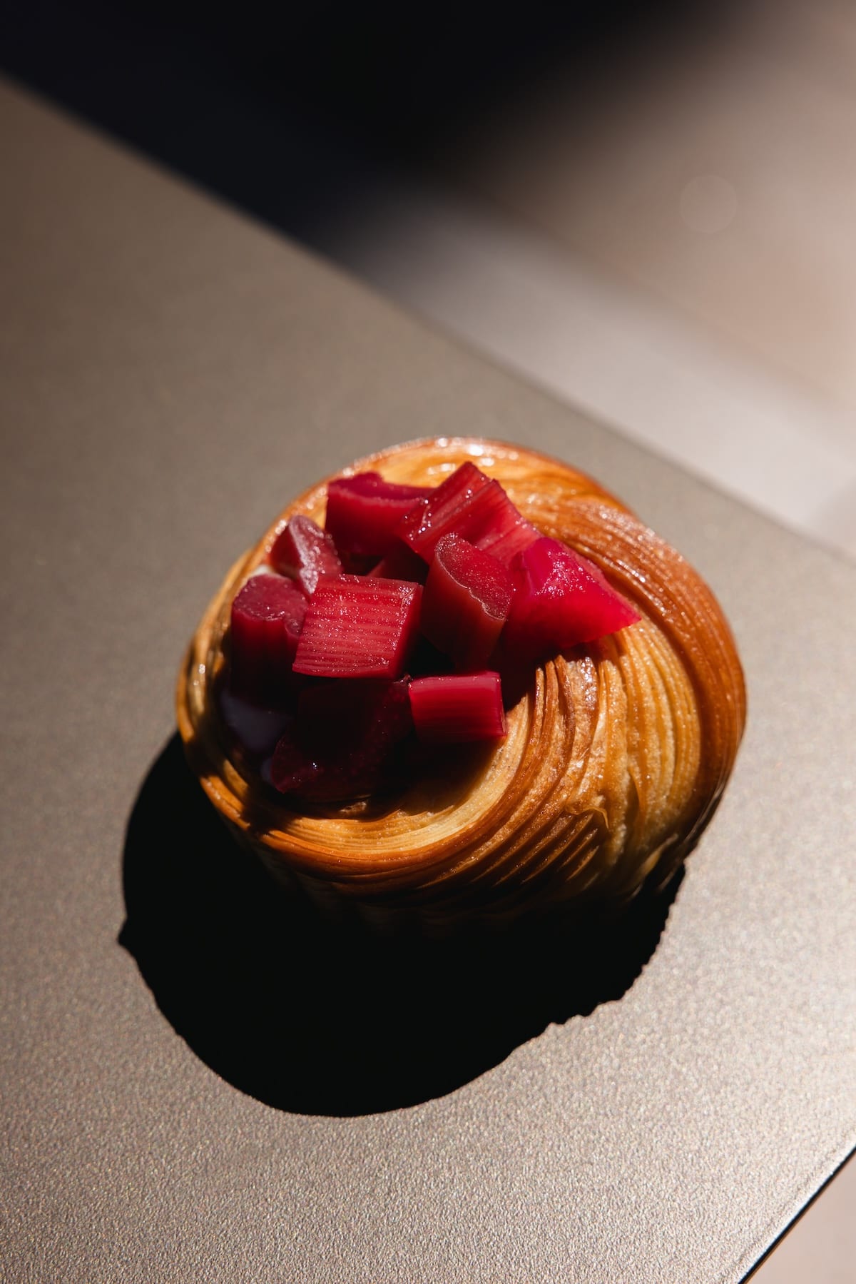 Glazed fruit danish pastry